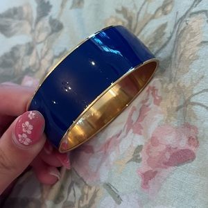 Blue and gold colored bangle